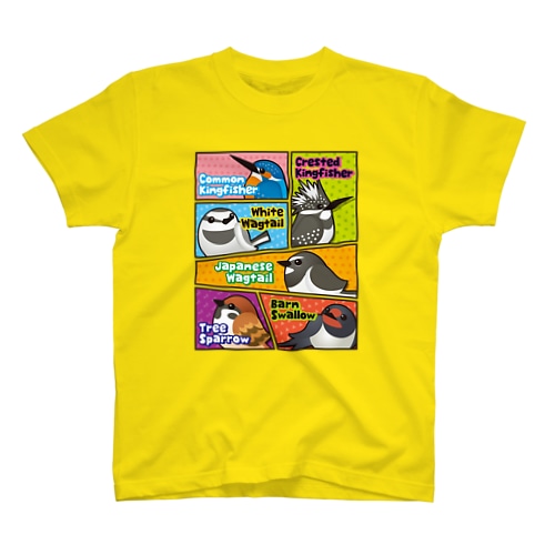 コミック風なことりたち Regular Fit T-Shirt
