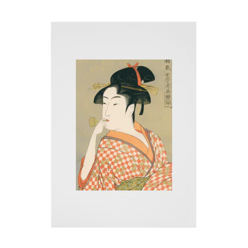 Ukiyoe　Utamaro Stickable Poster