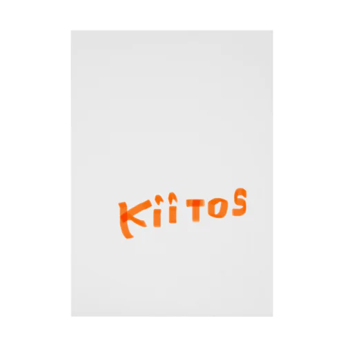 kiitos orange 吸着ポスター