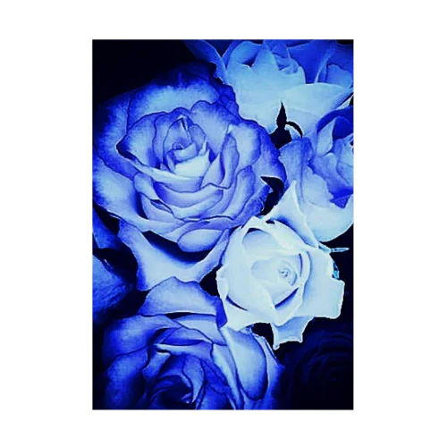 BLUE Rose Stickable Poster