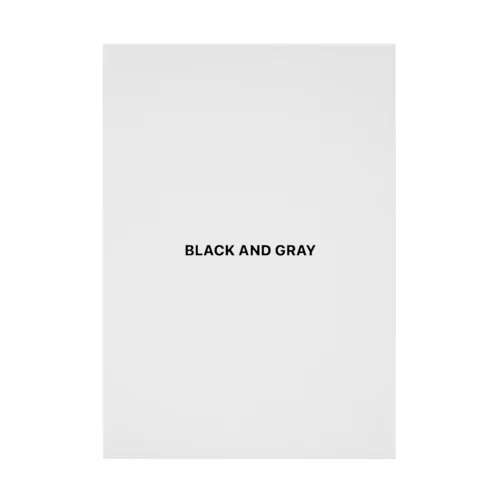 BLACK AND GRAY 吸着ポスター