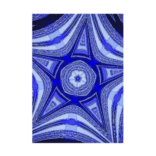 Blue Star Stickable Poster