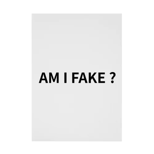 AM I FAKE ? Stickable Poster