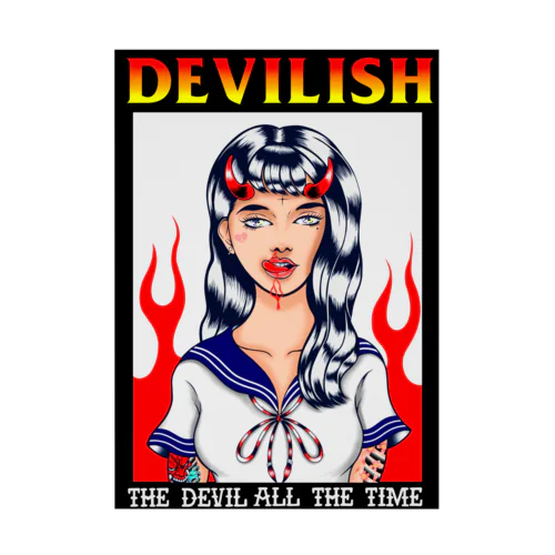 『DEVILISH』 Stickable Poster