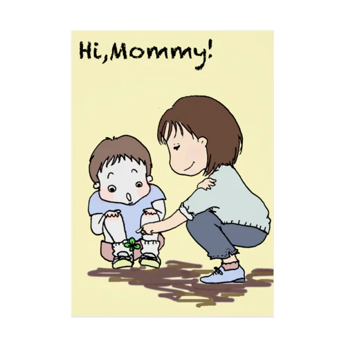 マミー&ベイビー　mommy編 Stickable Poster