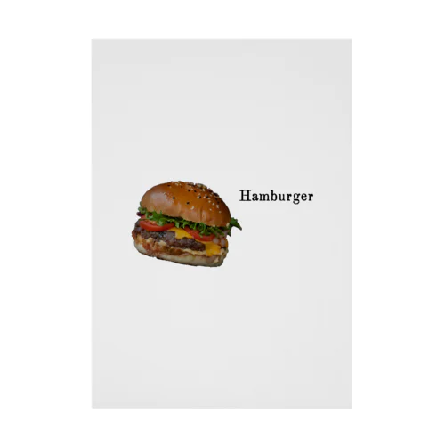 ハンバーガー Stickable Poster