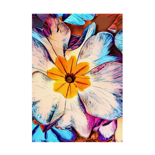 Funky Flower Stickable Poster