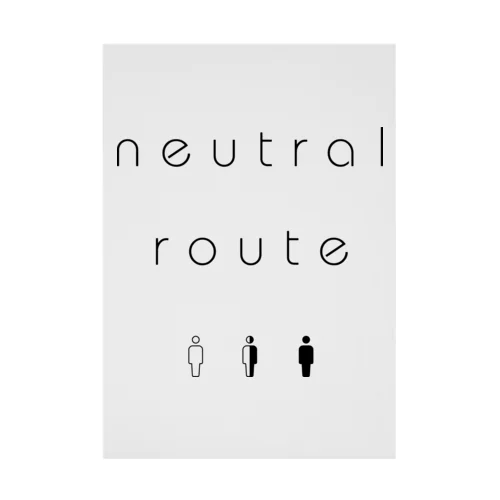 neutral route [Black] 吸着ポスター