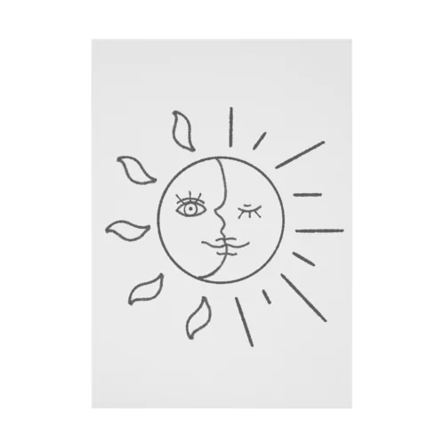太陽と月 Stickable Poster