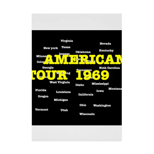 AMERICAN TOUR Stickable Poster