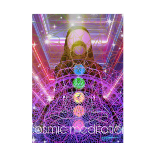 cosmic meditation Stickable Poster