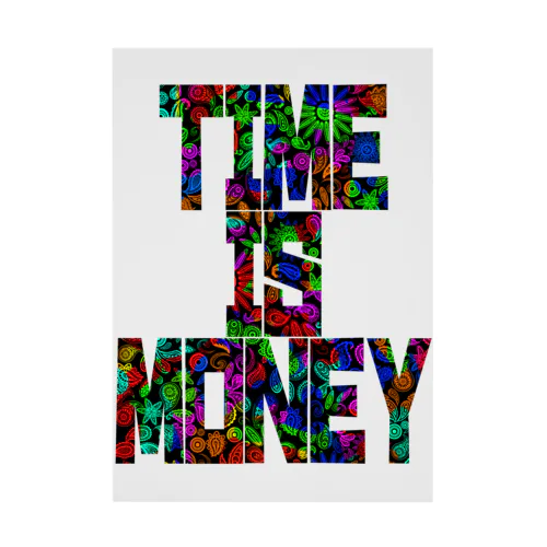 Time is money（タイムイズマネー） Stickable Poster