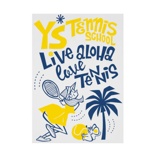 Y's Tennis女の子デザイン 吸着ポスター