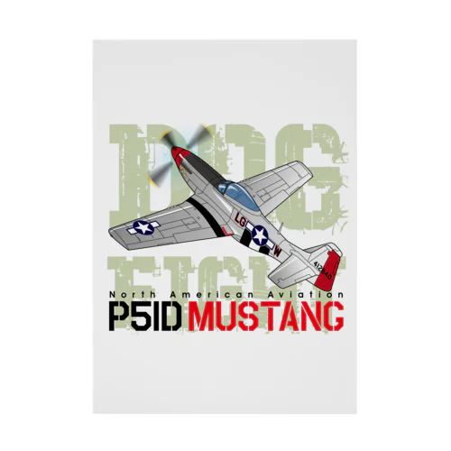 P51 MUSTANG（マスタング） Stickable Poster