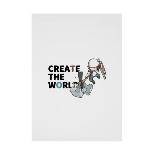 CREATE THE WORLD Stickable Poster