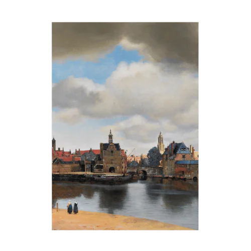 デルフト眺望 / View of Delft Stickable Poster