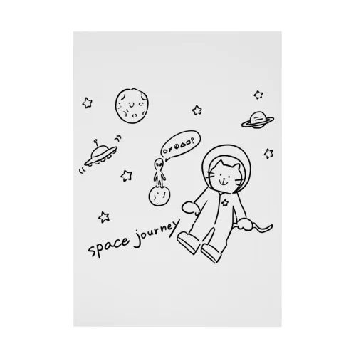 宇宙と猫 Stickable Poster