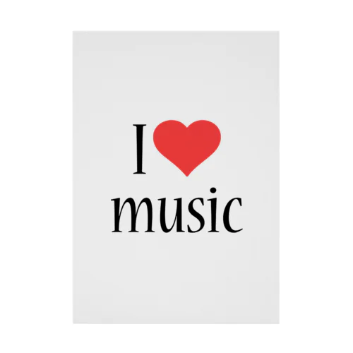 I Love music Stickable Poster