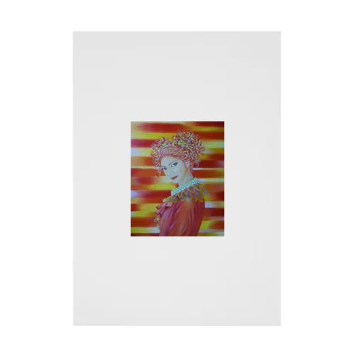 ハッピークラウン4・woman Stickable Poster