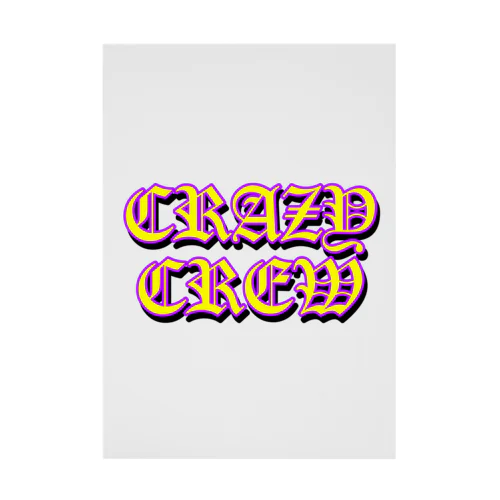 CRAZY CREW TEAM GOODS Stickable Poster