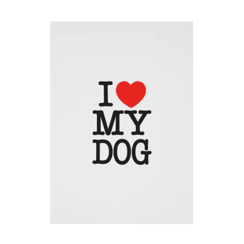 I LOVE MY DOG Stickable Poster