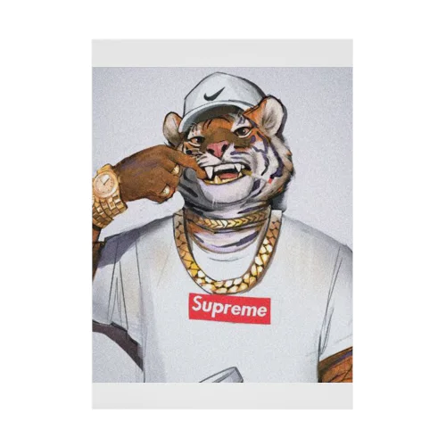 Tiger Drip Stickable Poster