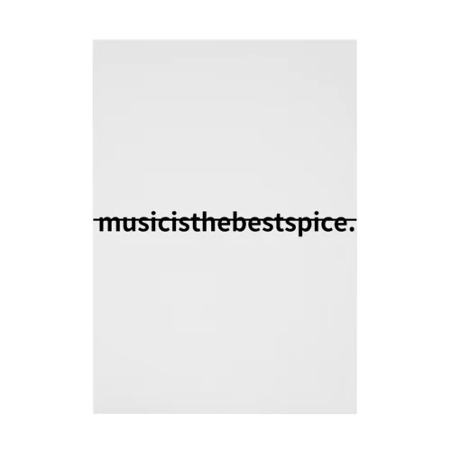 music is the best spice.② Stickable Poster