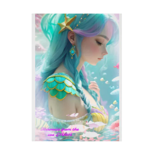 Mermaid from the sea LARA Stickable Poster