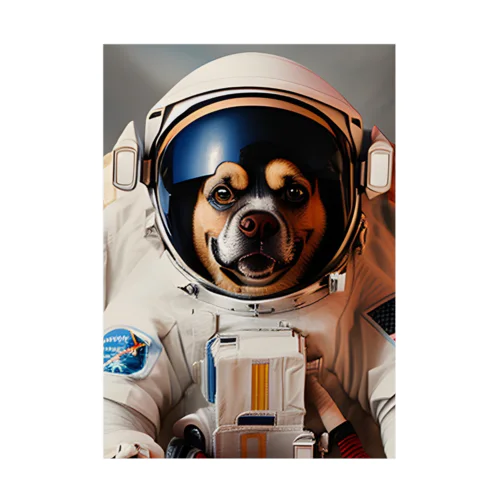 宇宙飛行士犬だワン！！ Stickable Poster