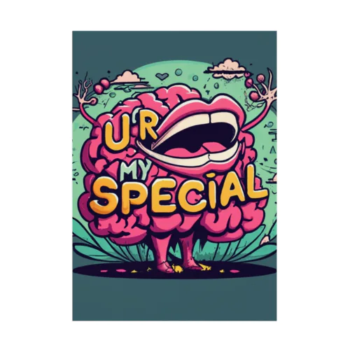  SPECIALZ BRAIN Stickable Poster