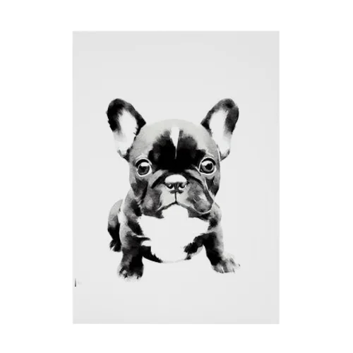 フレンチブルドックの仔犬グッズ Stickable Poster