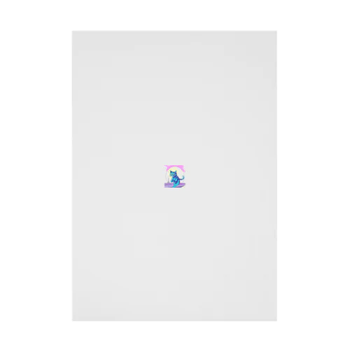 憧れのパリだ❗️ニャン Stickable Poster