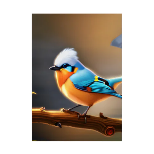 青い鳥の幻想 吸着ポスター