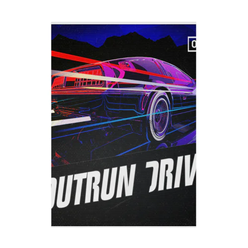 OUTRUN DRIVE Stickable Poster