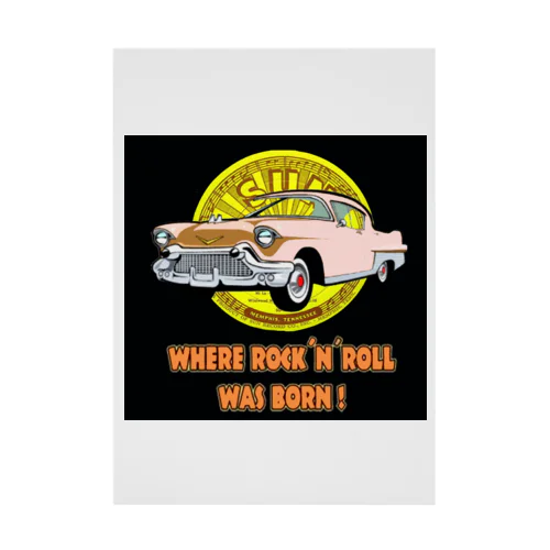 50’ｓ Ｒｏｃｋ＆Ｒｏｌｌ Stickable Poster