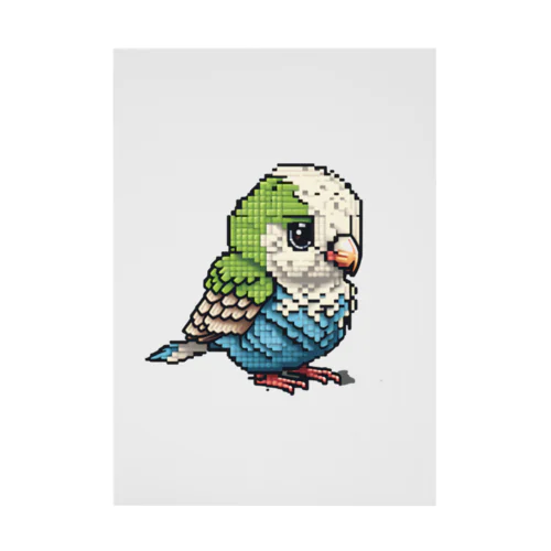 ドット絵のインコ２ Stickable Poster