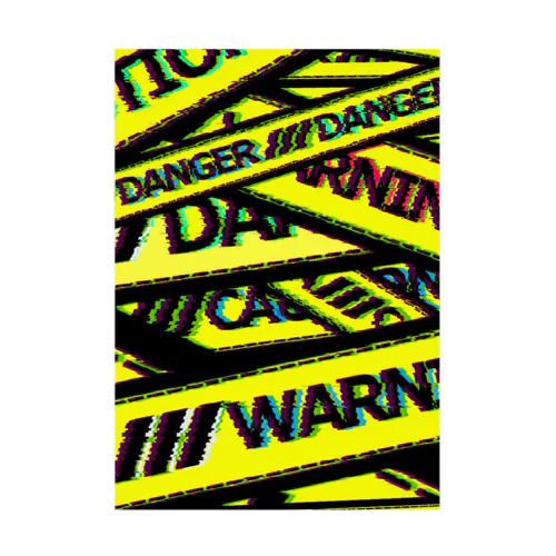 Warning caution Danger 吸着ポスター