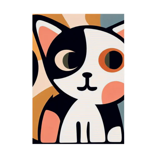 Mysterious Cat Stickable Poster