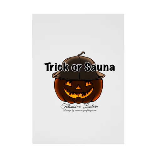 Trick or Sauna Stickable Poster