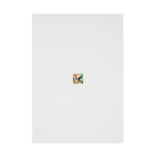 ドット絵ハチドリ Stickable Poster