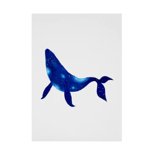 whale flows Stickable Poster