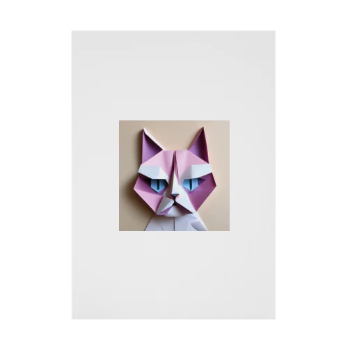 折り紙アニマル・ワシ猫ですねん！ Stickable Poster