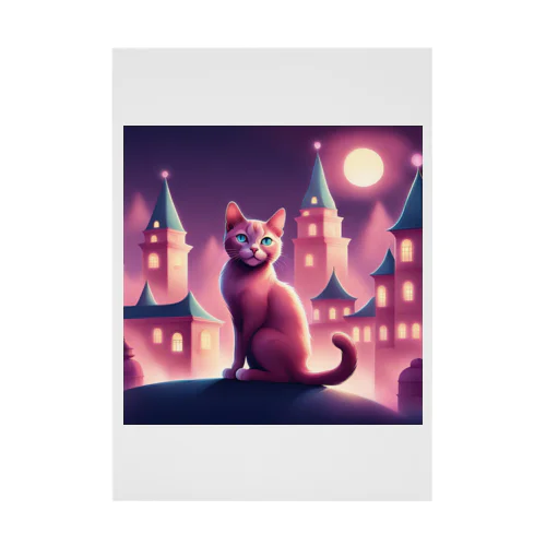 Moonlit Catwalk Stickable Poster