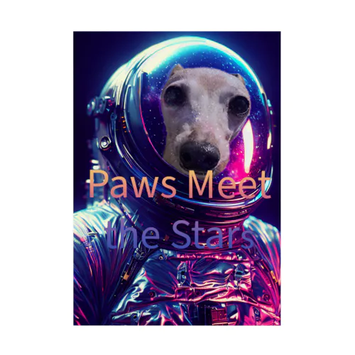 宇宙犬 吸着ポスター