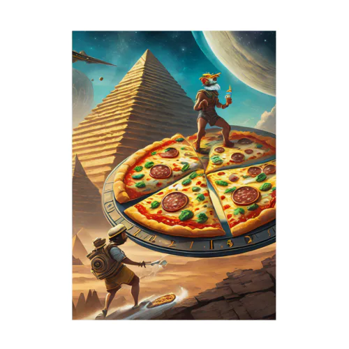 時空を超えたピザの冒険 吸着ポスター