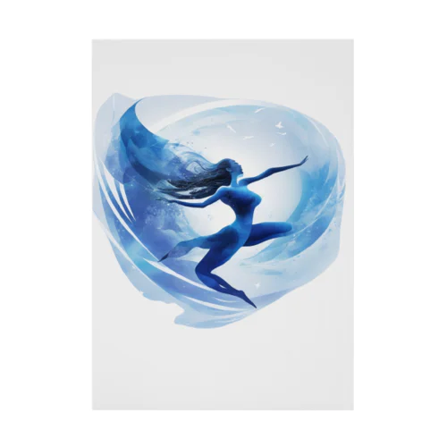 踊る水の妖精 Stickable Poster