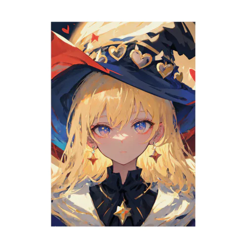 魔女イラストグッズ Stickable Poster