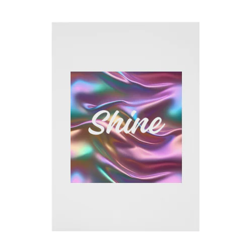 オーロラシルク　Shineロゴ入り Stickable Poster