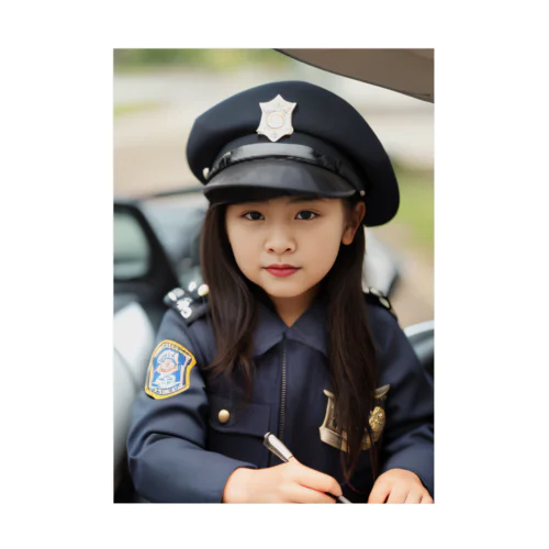 KIDS POLICE Stickable Poster