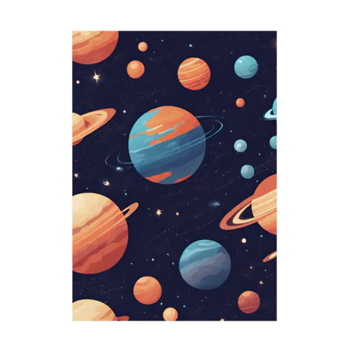 惑星　グッズ Stickable Poster